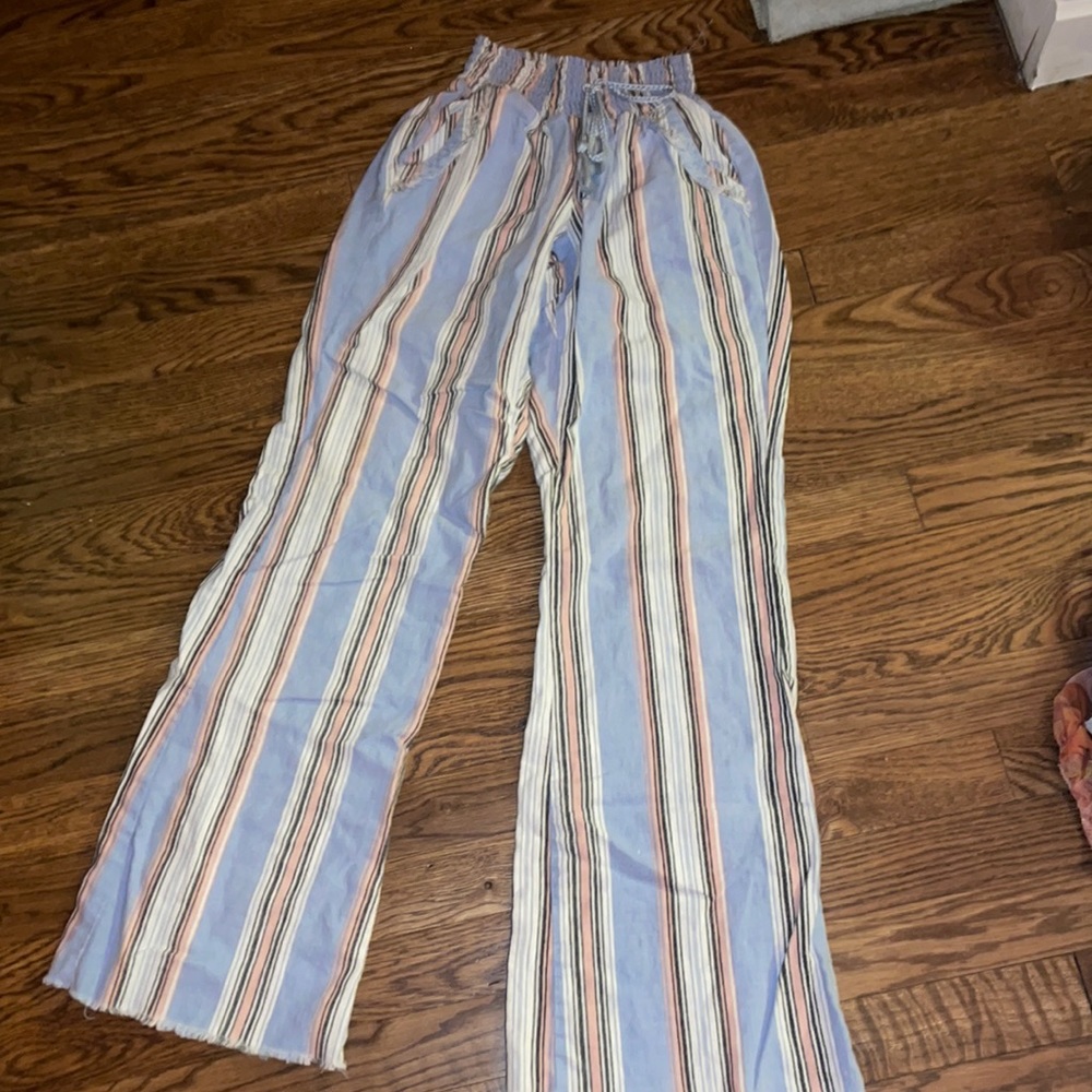 Comfy beachy striped pants